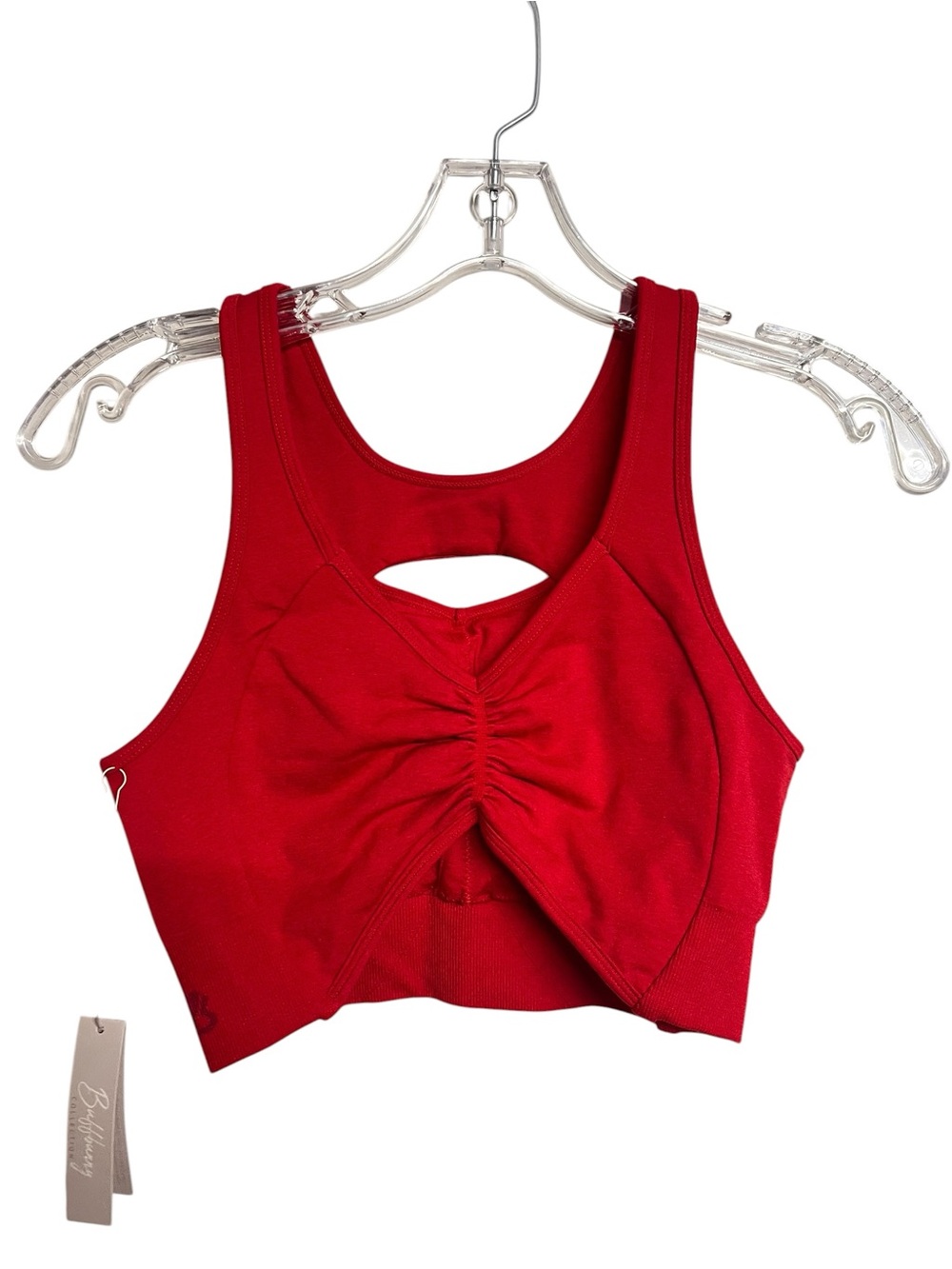 New BuffBunny Form Seamless Red Ruched Sports Bra Active Activewear Buff Bunny